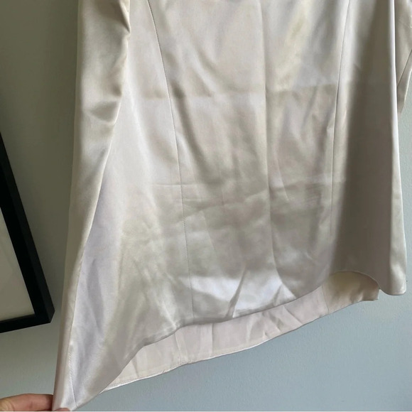 Gorgeous Silk-look  Champagne Scoop Neck Tank Top Size 20 XXL - Picture 5 of 12